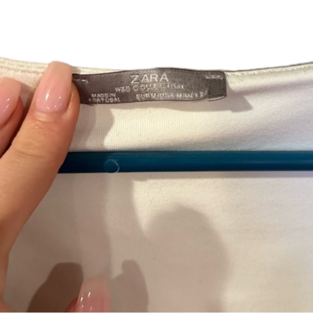 Zara White Basic Tank - Picture 3 of 3